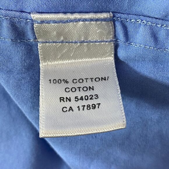 Banana Republic Black Label Men's Blue Button-Down Shirt Size Large Preppy Polo - Picture 4 of 9